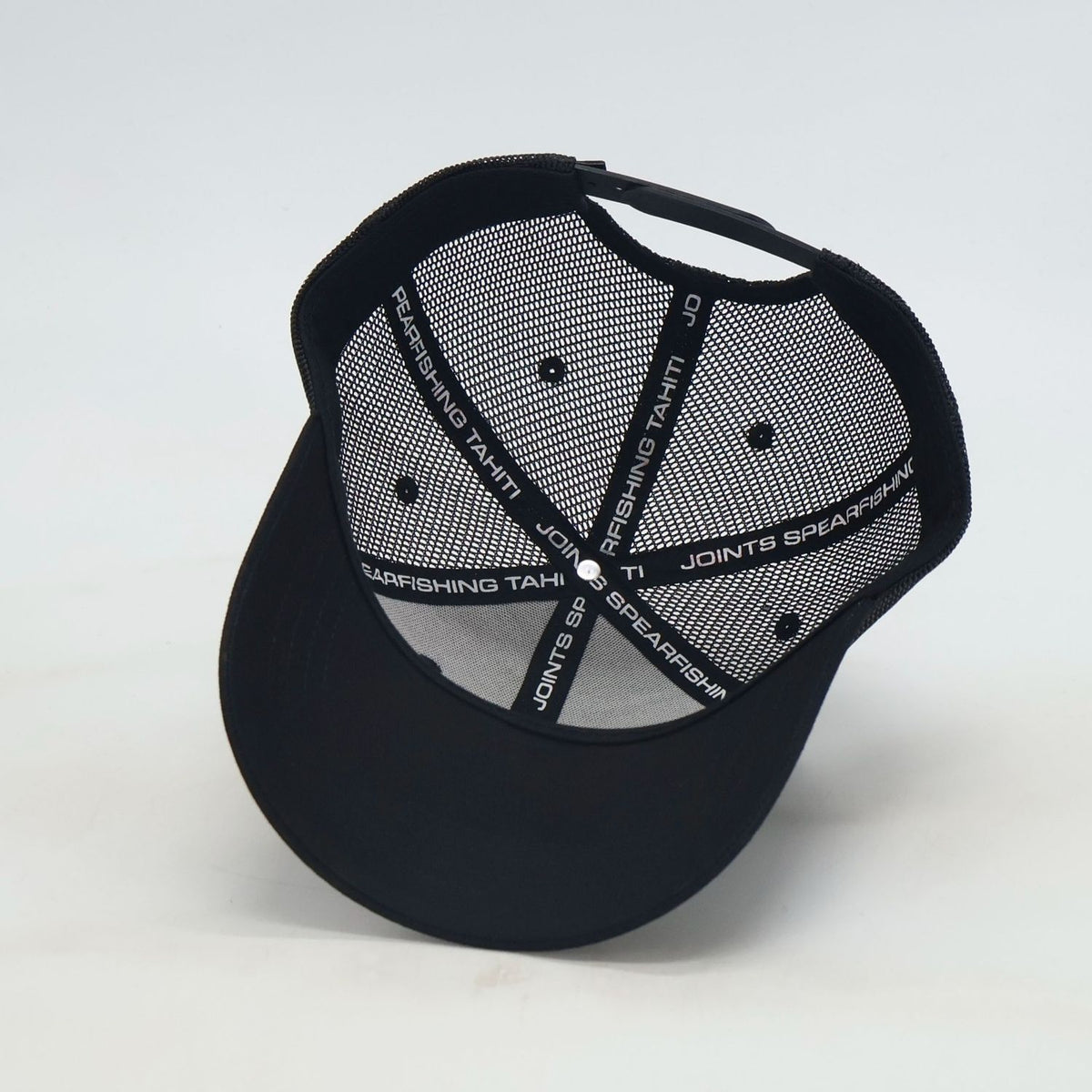 Back view of JOINTS Black Logo Performance Hat