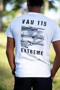 Back view of JOINTS White V115X Spearfishing T-Shirt