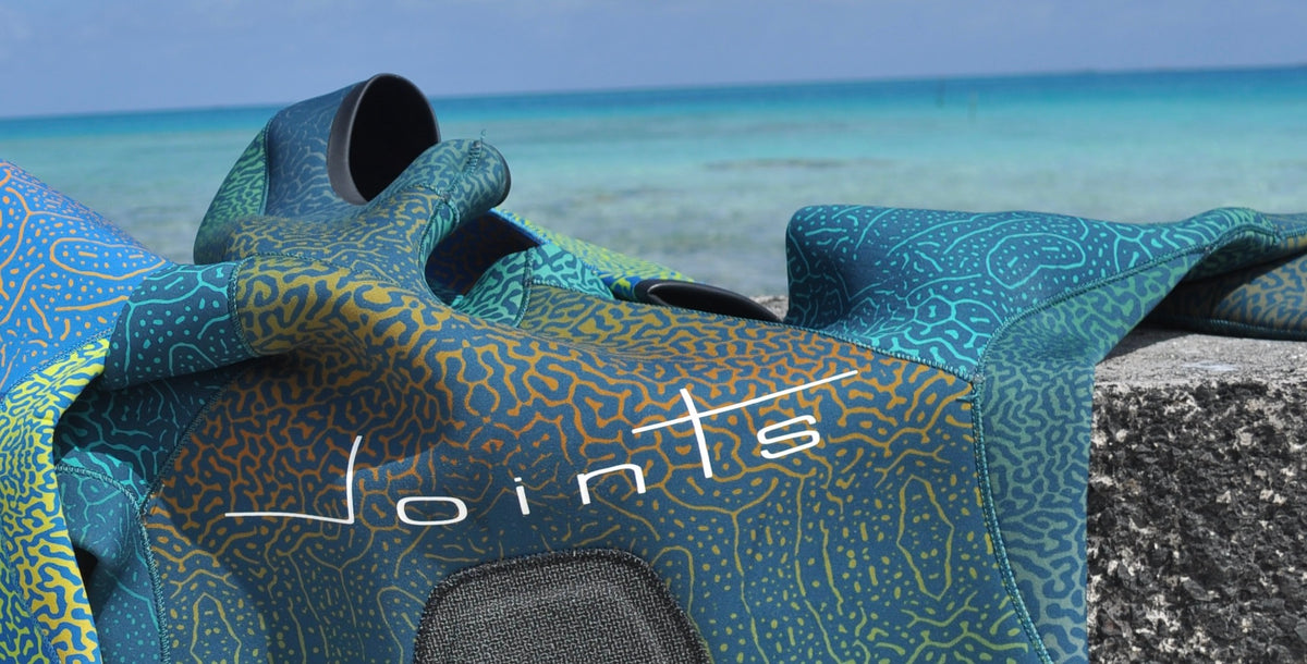 Open cell neoprene interior of the Reef Camo Spearfishing Wetsuit